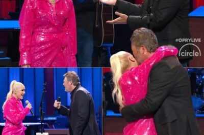 Gwen Stefani cried on stage, marking her place in country music history.