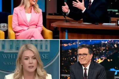 Stephen Colbert’s attempt to undermine Karoline Leavitt backfired as she confidently countered his jabs with sharp intellect