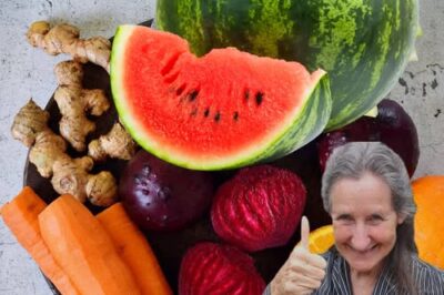 The drink that every woman needs. Watermelon Juice with Carrot, Beetroot, and Ginger.